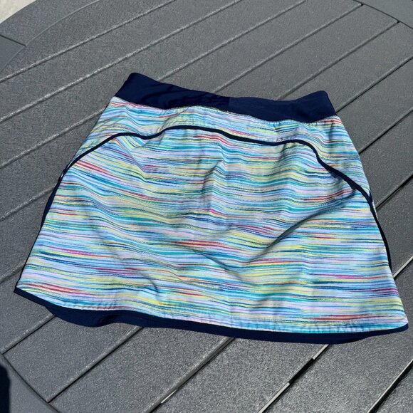 Lands End Women's Quick Dry Board Skort Swim Skirt Size 10 - Picture 2 of 4